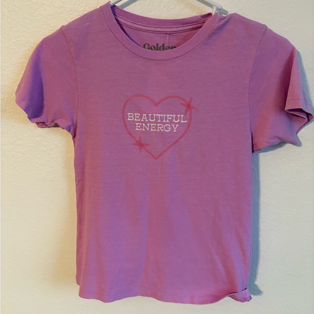 Juniors Purple/Pinkish T-Shirt Size XS ‎ - Beautiful Energy *NWT* Pacsun